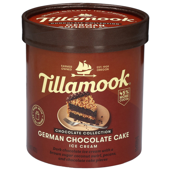 Tillamook German Chocolate Cake Ice Cream 1.5 qt | Hy-Vee Aisles