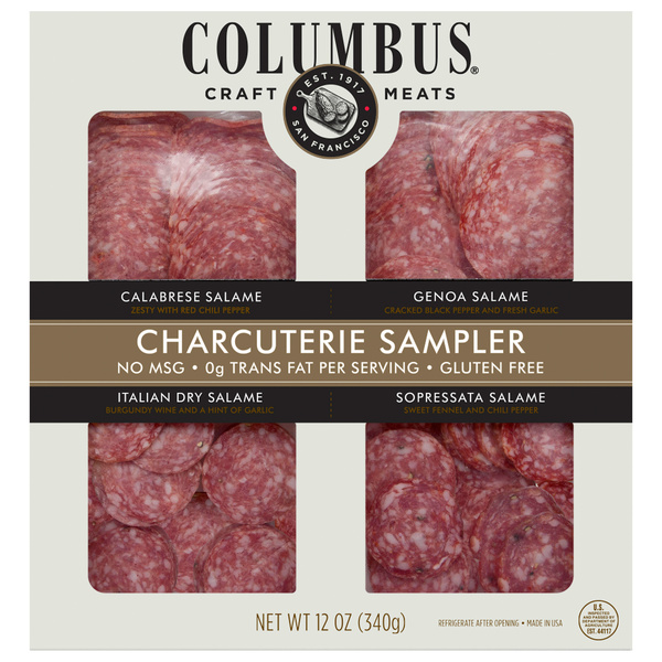 COLUMBUS Charcuterie Sampler with Calabrese, Genoa, Italian Dry