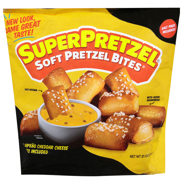 SuperPretzel Soft Pretzel Bites 21 oz | Hy-Vee Aisles Online
