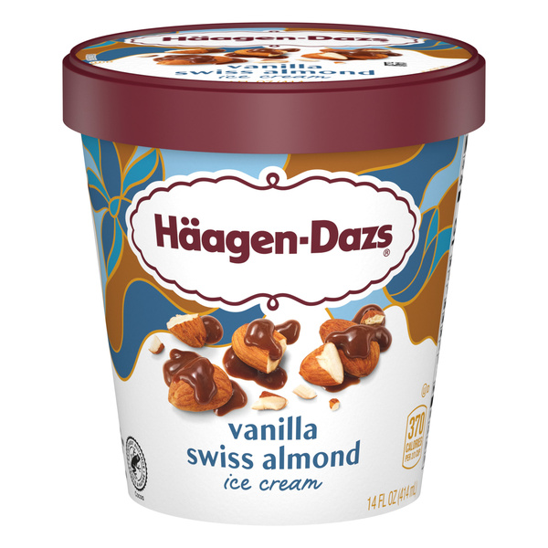 Haagen Dazs Vanilla Swiss Almond Ice Cream, 14 Oz. | Hy-Vee Aisles