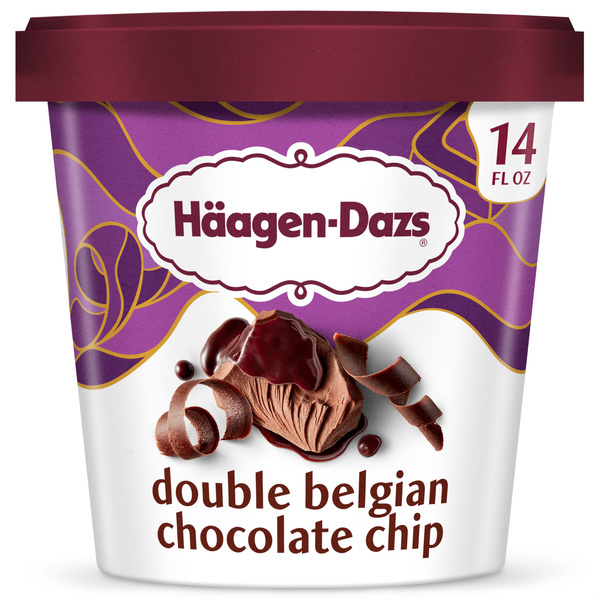 Haagen Dazs Double Belgian Chocolate Chip Ice Cream, 14 Oz. | Hy