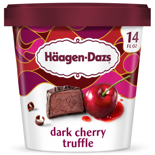 Haagen Dazs Dark Cherry Truffle Ice Cream, 14 Fl Oz | Hy-Vee