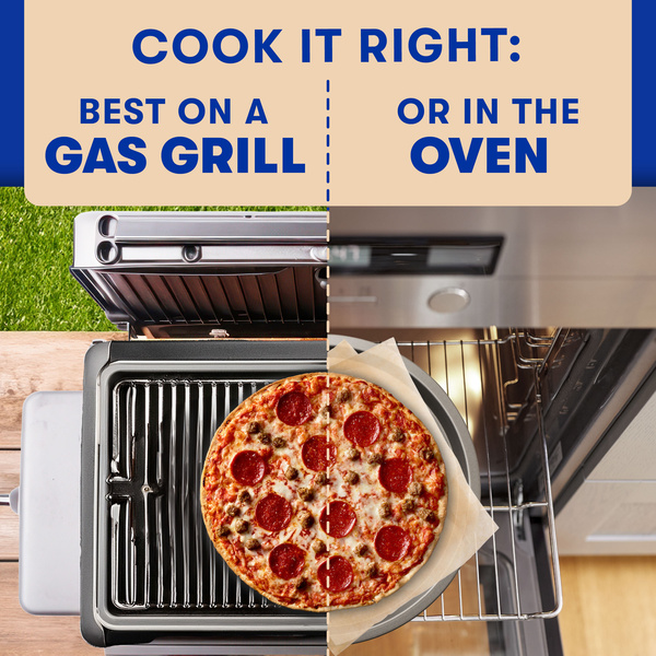 Jack's Pepperoni and Sausage Pizza, Thin Crust Frozen Pizza for