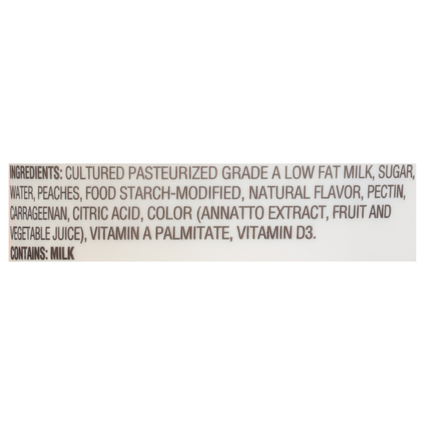 Hy-Vee Peach Lowfat Yogurt | Hy-Vee Aisles Online Grocery Shopping