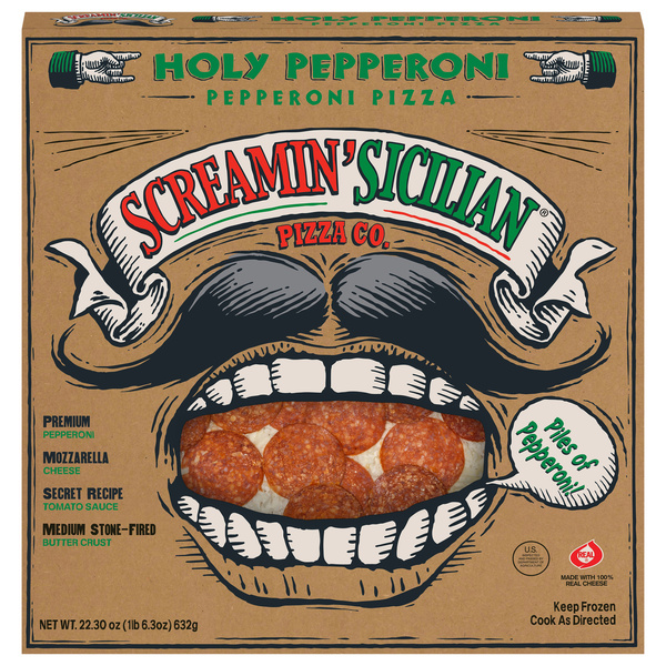 Screamin' Sicilian Pizza Co. Holy Pepperoni Pizza 22.30 oz | Hy