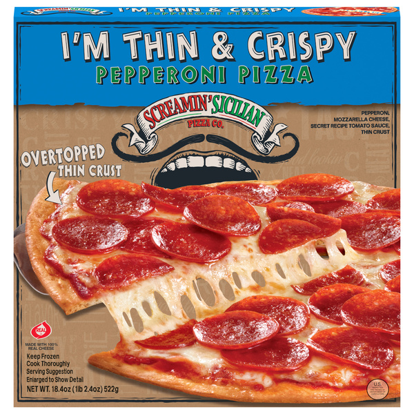 Screamin' Sicilian Pizza Co. I'm Thin & Crispy Pepperoni Pizza