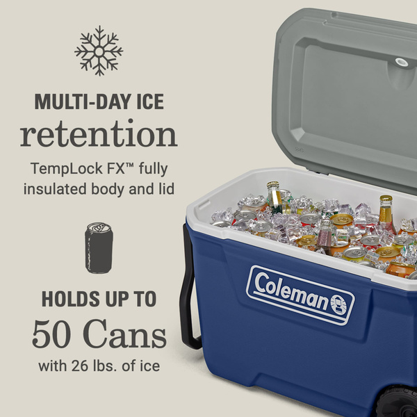 Coleman Classic Series 62-Quart Wheeled Cooler | Hy-Vee Aisles