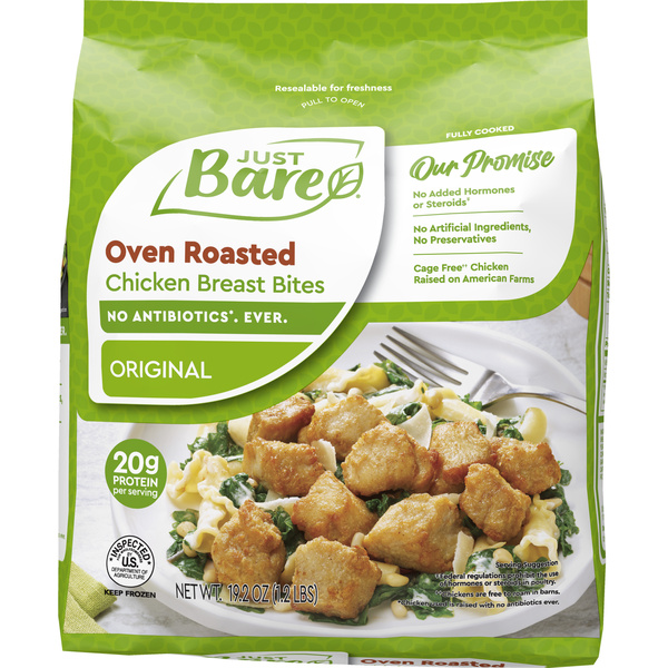 Just Bare Fully Cooked Roasted Chicken Breast Bites | Hy-Vee