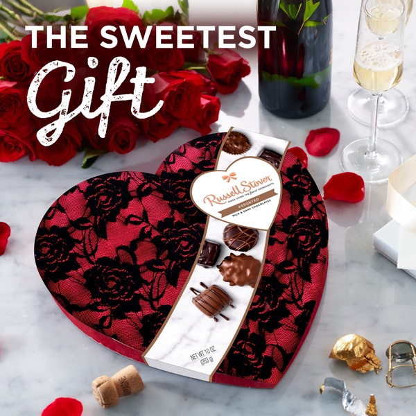 Russell Stover Valentine's Day Secret Lace Heart Assorted Milk