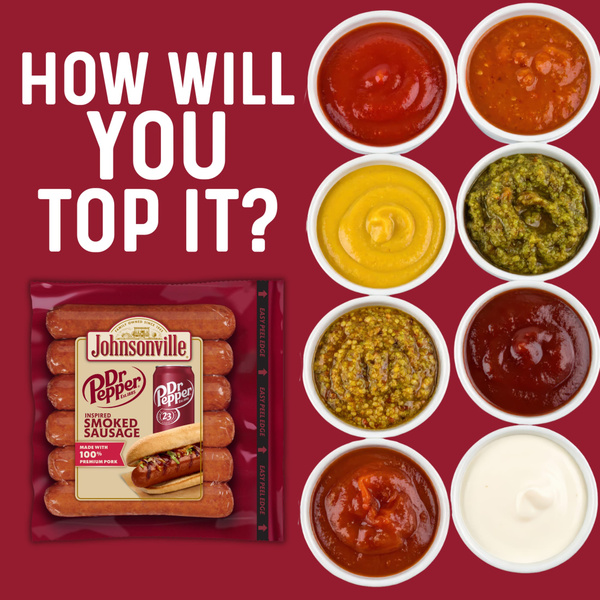 Johnsonville Dr Pepper Recipe Smoked Sausage Links 14oz package