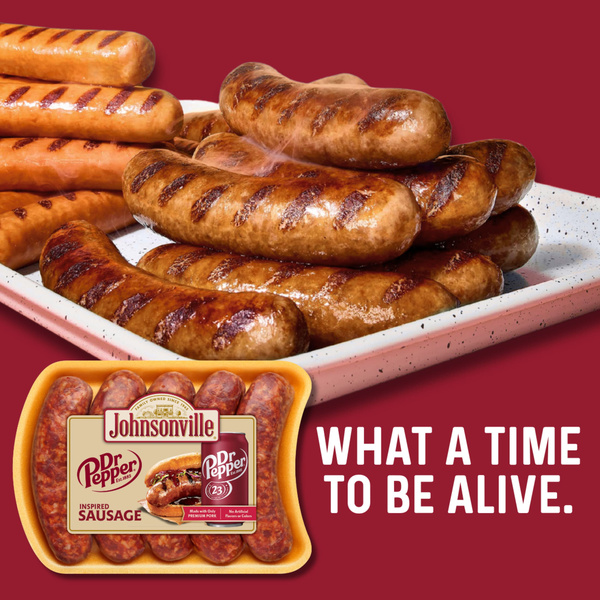 Johnsonville Uncooked Natural Casing Dr Pepper Bratwurst Pork