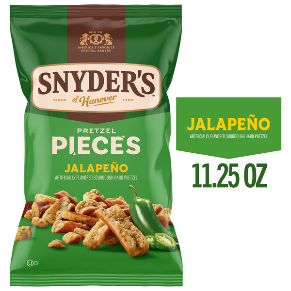 Snyder's of Hanover Jalapeño Flavored Pretzel Pieces, 11.25 Oz Bag