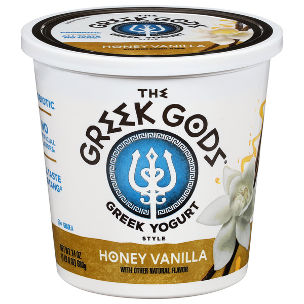 The Greek Gods Greek Style Yogurt, Probiotic Yogurt, Honey Vanilla