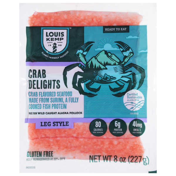 Crab Delights: Surimi Imitation Crab Meat Ref Leg Style | Hy-Vee