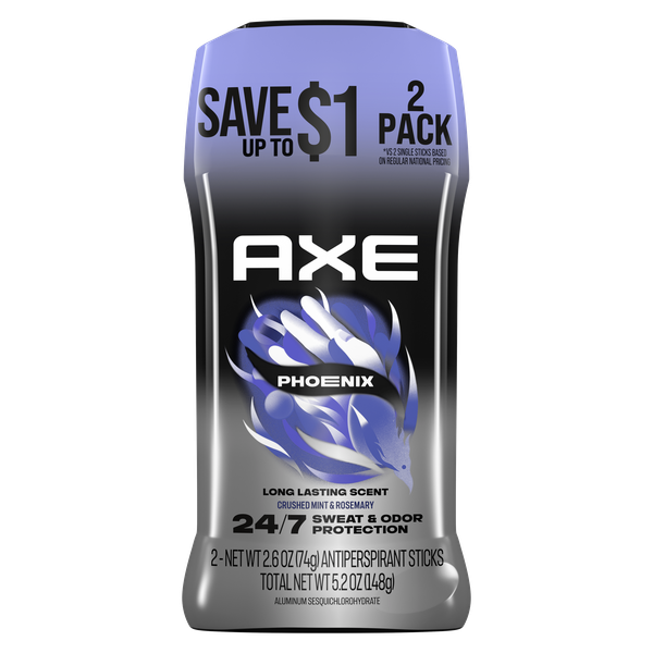 AXE Antiperspirant Deodorant for Men Phoenix 2.6 oz