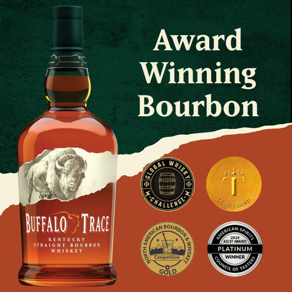 Buffalo Trace Kentucky Straight Bourbon, 1L, 90 Proof (45% ABV