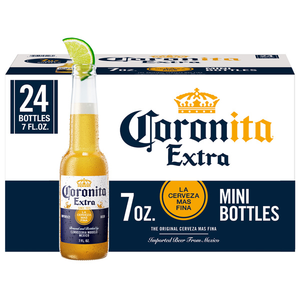 Corona Extra Coronita Mexican Lager Import Beer, 24 pk 7 fl. oz