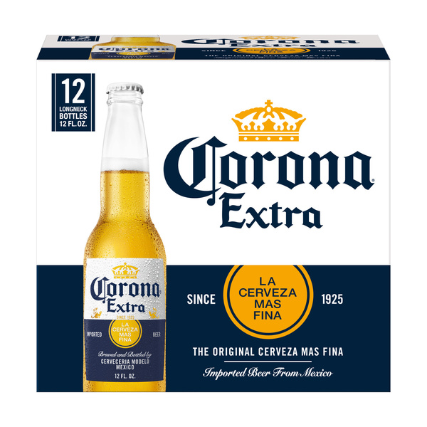 Corona Extra Mexican Lager Import Beer, 12 pk 12 fl. oz. Bottles