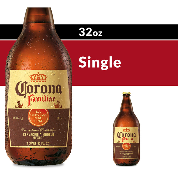 Corona Familiar Mexican Lager Imported Beer, 32 fl. oz. Single