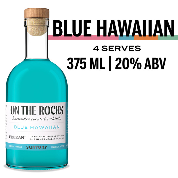 On The Rocks Premium Cocktail, Blue Hawaiian, Limited Edition | Hy