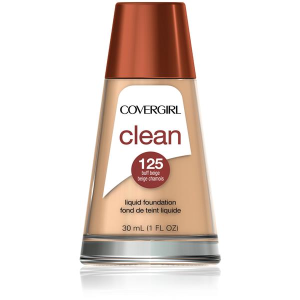 CoverGirl Clean Liquid Foundation 125 Buff Beige, image courtesy of Hy-Vee