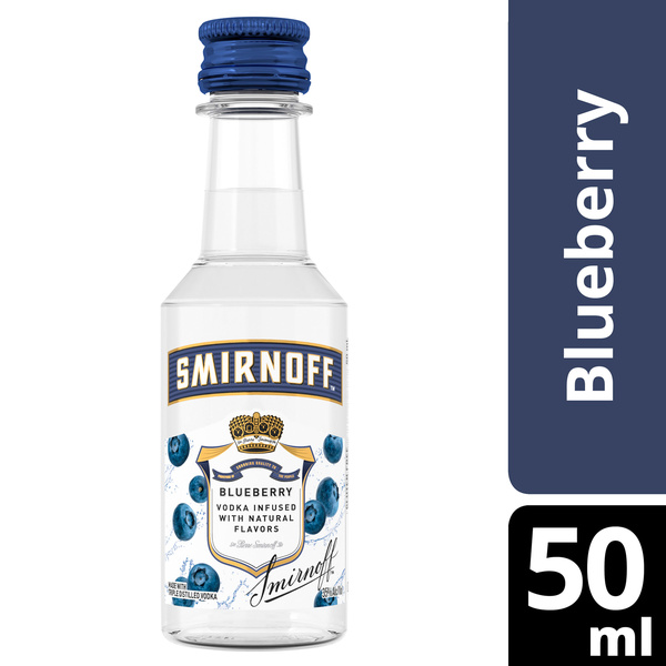 Smirnoff Blueberry (Vodka Infused With Natural Flavors), 50 mL