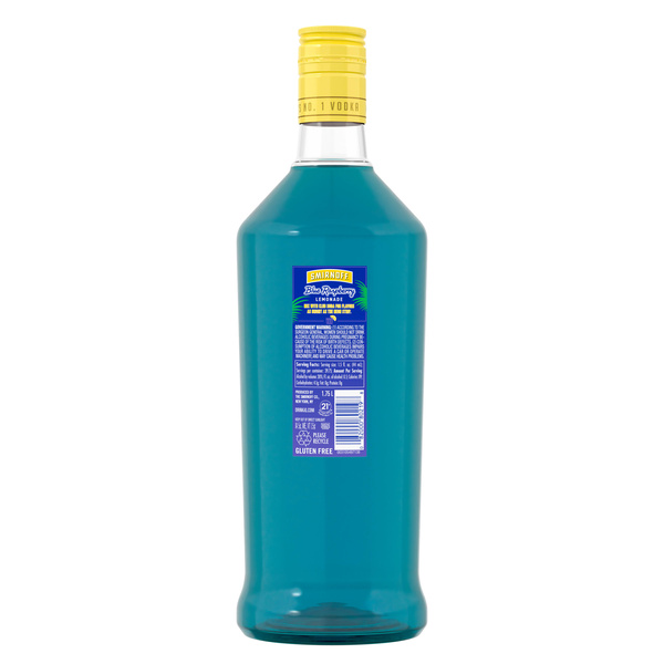 MOROZOFF ブルーミントグリーン ガラスボトル Smirnoff Blue Raspberry Lemonade (Vodka Infused With Natural