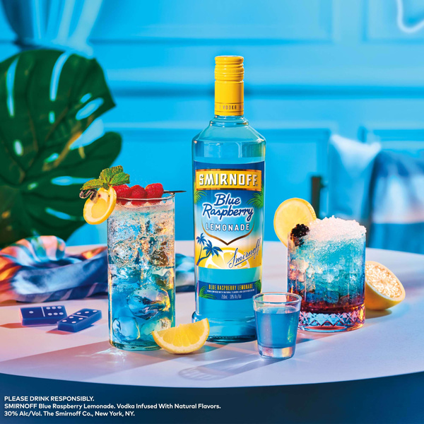 Smirnoff Blue Raspberry Lemonade (Vodka Infused With Natural