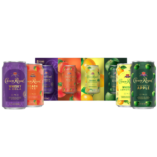 Crown Royal Whisky Cocktail, Variety 8-PACK (8 x 12 fl oz) | Hy