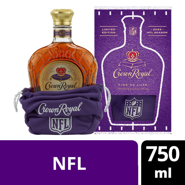 Crown Royal Fine De Luxe Blended Canadian Whisky, 750 mL Bottle
