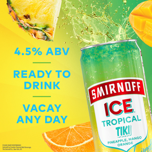 Smirnoff Icy Island Variety Pack, 12 fl oz, 12 Pack Cans, 4.5% ABV