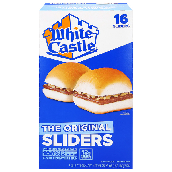 White Castle The Original Slider Hamburgers 16ct | Hy-Vee Aisles