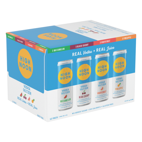 High Noon Vodka Hard Seltzer Variety Pack 12 355ml Cans | Hy-Vee