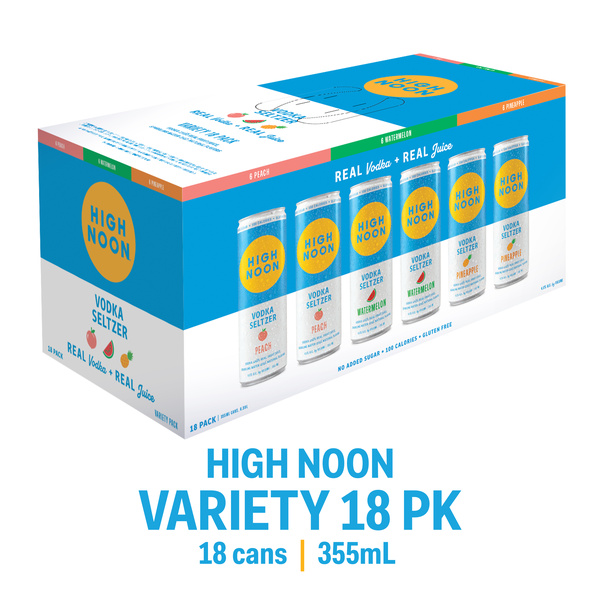 High Noon Vodka Hard Seltzer Variety Pack 18Pk | Hy-Vee Aisles