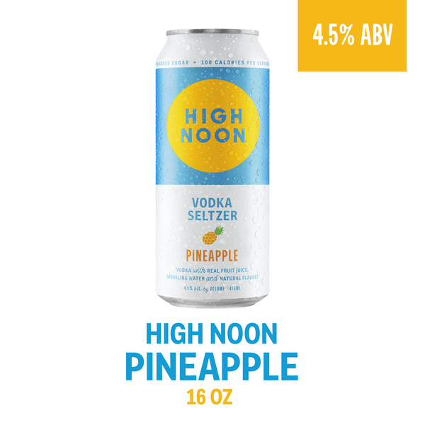 High Noon Pineapple Vodka Hard Seltzer | Hy-Vee Aisles Online