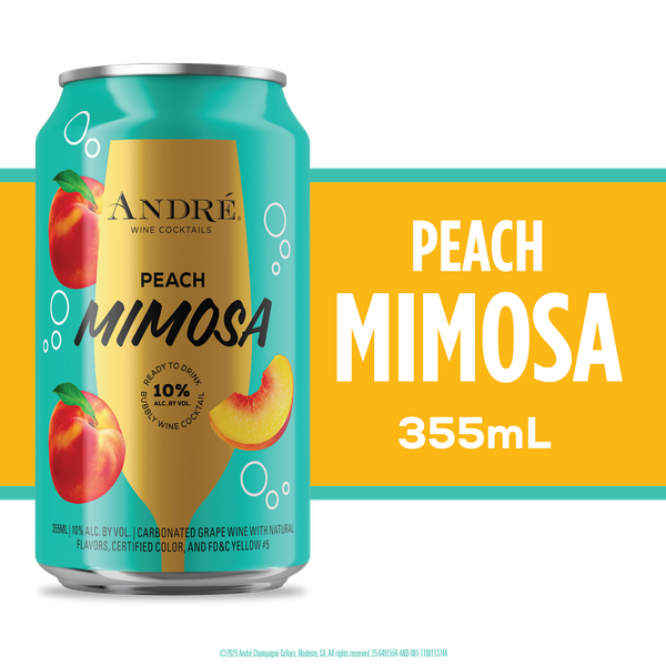 Andre Ready To Drink Peach Mimosa Sparkling Wine | Hy-Vee Aisles