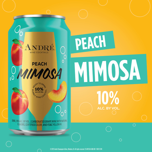 Andre Ready To Drink Peach Mimosa Sparkling Wine | Hy-Vee Aisles