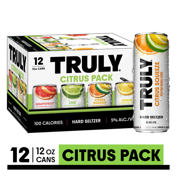 TRULY Hard Seltzer Citrus Variety Pack (12 fl. oz. Can, 12pk