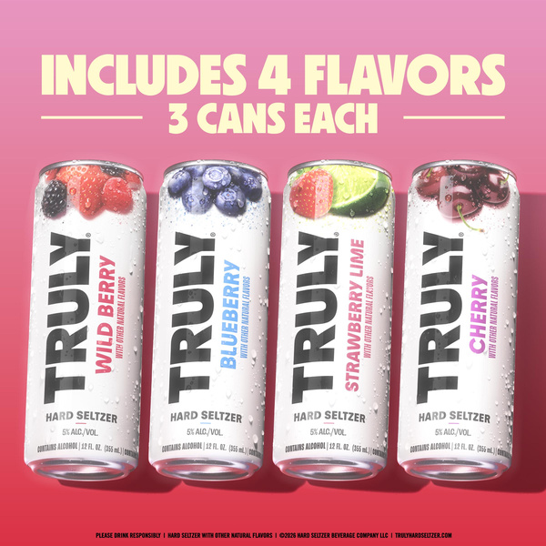 TRULY Hard Seltzer Berry Variety Pack (12 fl. oz. Can, 12pk.) | Hy