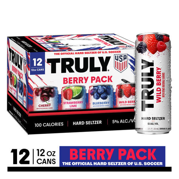 TRULY ハードセルツァー アルコール8% 12缶入り TRULY Hard Seltzer Berry Variety Pack (12 fl. oz. Can, 12pk.) | Hy