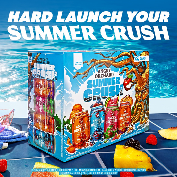 Angry Orchard Hard Cider Summer Crush Variety Pack, Spiked (12 fl