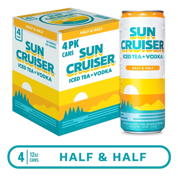 Sun Cruiser Iced Tea Vodka, Lemonade + Iced Tea, 4Pk | Hy-Vee