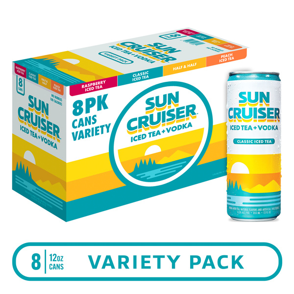Sun Cruiser Iced Tea Vodka, Variety 8Pk | Hy-Vee Aisles Online