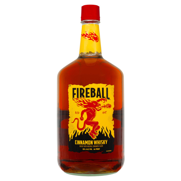 Fireball Hot Cinnamon Blended Whisky 1.75L, 66 Proof (33% ABV