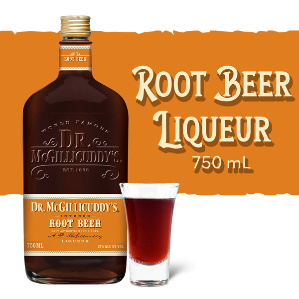 Dr. McGillicuddy's Root Beer Liqueur, 750 mL Bottle, 42 Proof | Hy