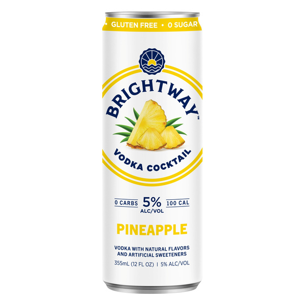Brightway Pineapple Premium Vodka Cocktails, 12fl oz, 10 Proof (5