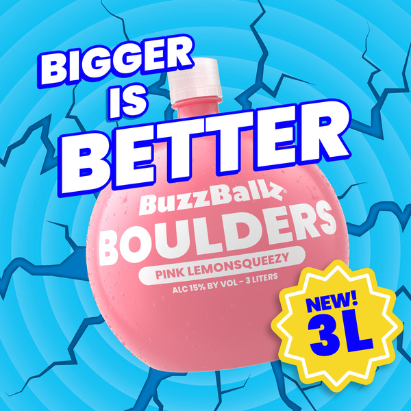 BuzzBallz Boulders Pink Lemonsqueezy Chiller, 3l, 30 Proof (15