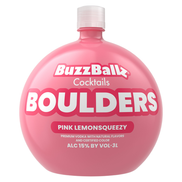 BuzzBallz Boulders Pink Lemonsqueezy Cocktail, 3l, 30 Proof (15