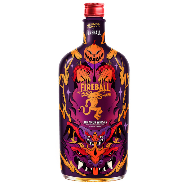 Fireball Hot Cinnamon Blended Whisky 750ml – 66 Proof (ABV 33