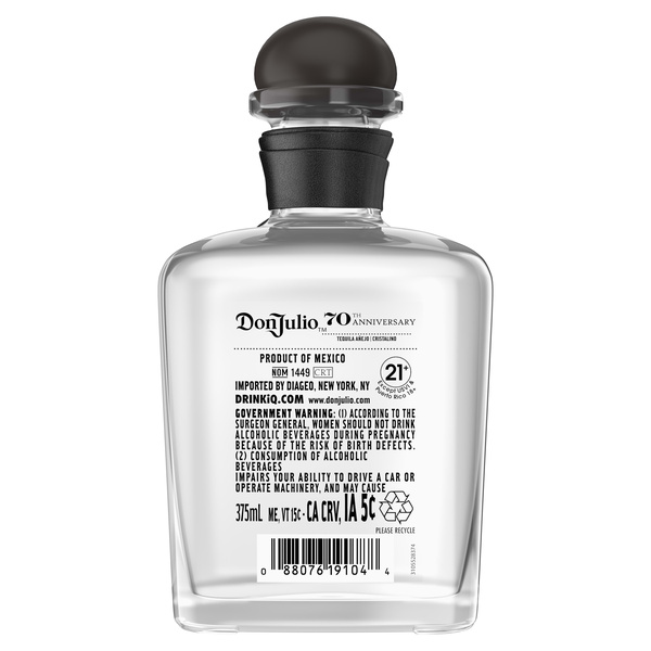 Don Julio 70 Tequila Anejo Cristalino, 375 mL | Hy-Vee Aisles